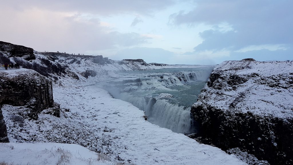 gullfoss vattenfall island flygresor reykjavik